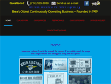 Tablet Screenshot of breaelectric.com